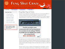 Tablet Screenshot of fengshuicrazy.com